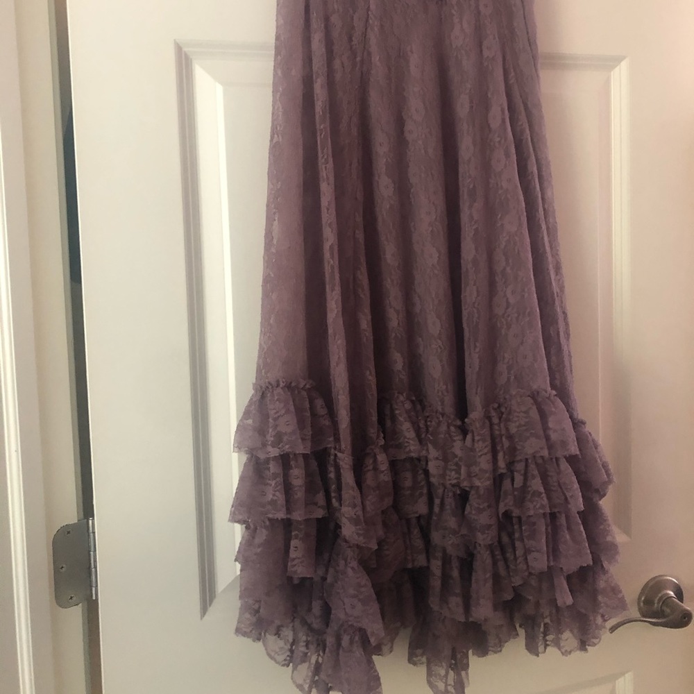 Free People Lilac Matching Skirt Set